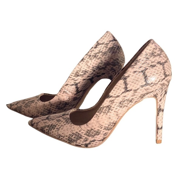 JustFab (JF) Vegan Snakeskin Stiletto’s Woman’s Size 8.5 NWOT 4.5” Heel … - Picture 9 of 9